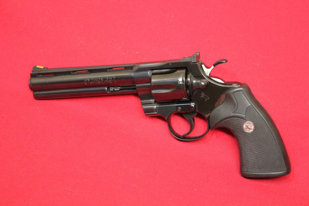 Colt Python .357 Mag w/6" Barrel - Blued, Adj Sights - NICE - 1995-img-10