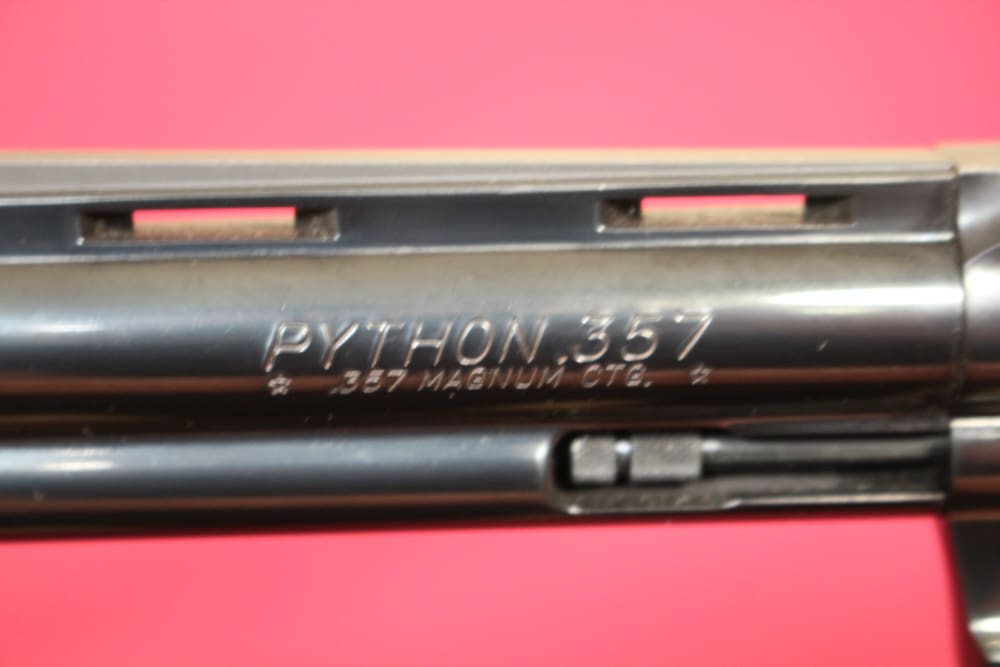 Colt Python .357 Mag w/6" Barrel - Blued, Adj Sights - NICE - 1995-img-1