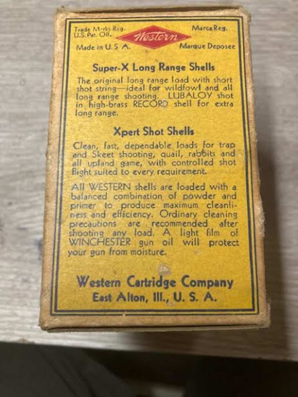 Winchester Military double ought buck shot box in good shape 25 rds 1940s-img-5