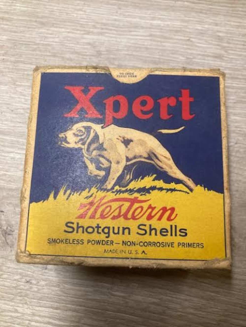Winchester Military double ought buck shot box in good shape 25 rds 1940s-img-3