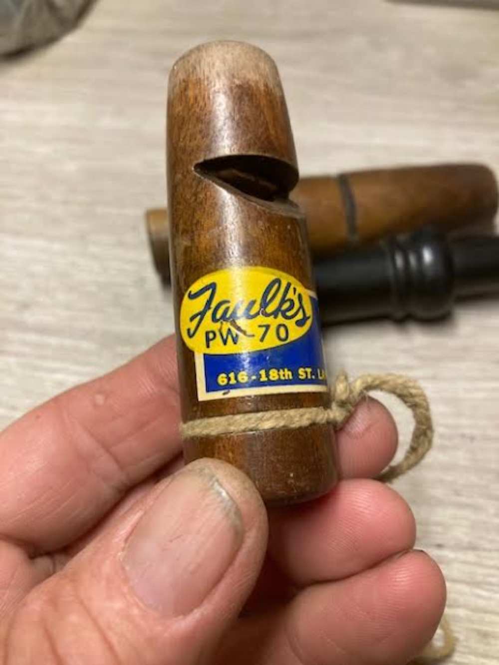   Faulks, P.S.Olt ,Cajun duck calls used good working order-img-1