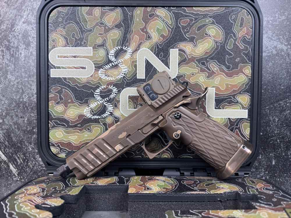 Infinity Firearms SYNICAL W/ AIMPOINT ACRO P-2 5'' 45ACP Like New In Box-img-0