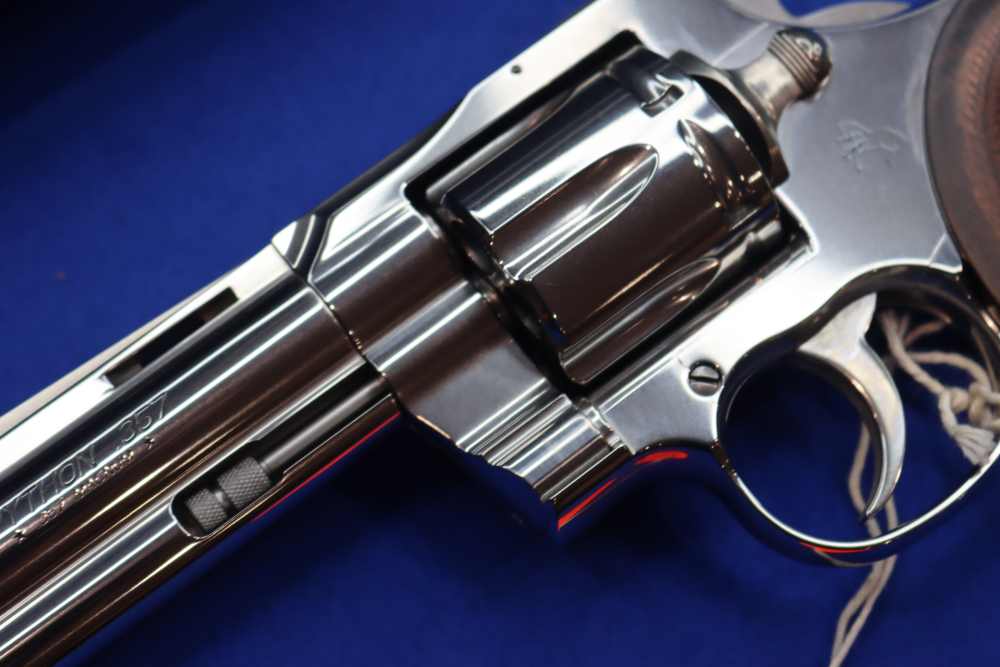 Colt Model Python Stainless 357 Magnum Revolver 4.25" 357MAG High Vis Sight-img-2