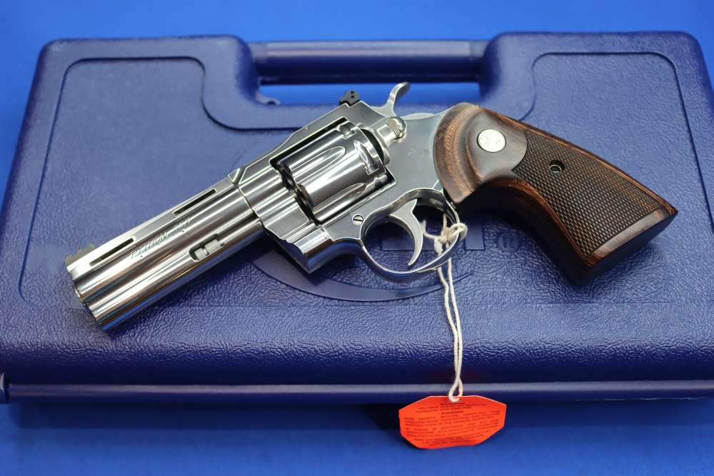 Colt Model Python Stainless 357 Magnum Revolver 4.25" 357MAG High Vis Sight-img-22
