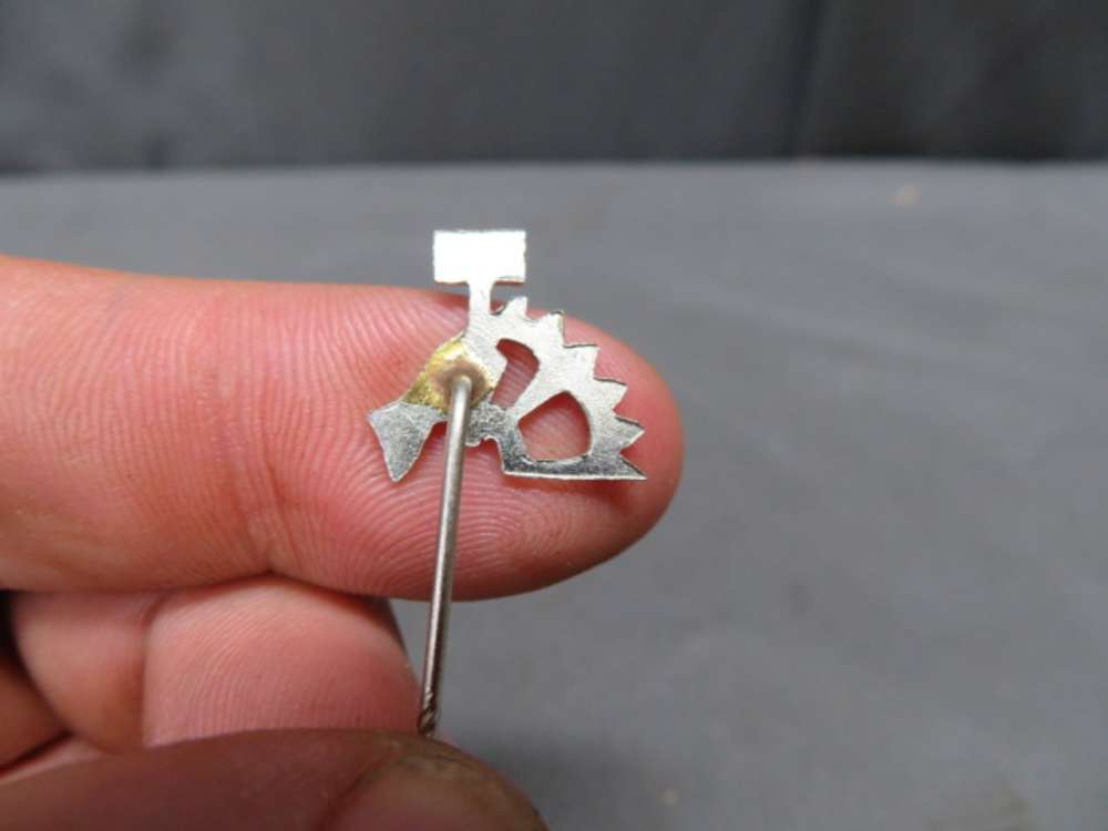 LOT OF 3 ORIGINAL WWII GERMAN STICKPINS-DAF, NSBO, FAITHFUL SERVICE-img-3