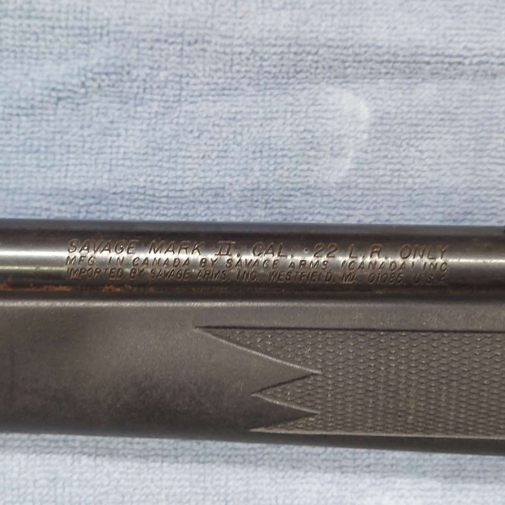 SAVAGE MODEL MARK II BOLT ACTION RIFLE  .22LR CAL. 20"BBL WITH SCOPE-img-2