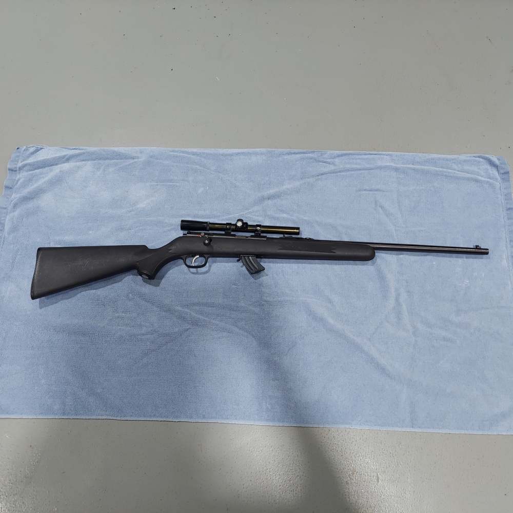 SAVAGE MODEL MARK II BOLT ACTION RIFLE  .22LR CAL. 20"BBL WITH SCOPE-img-0