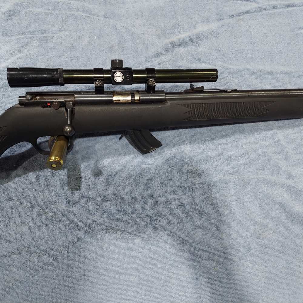 SAVAGE MODEL MARK II BOLT ACTION RIFLE  .22LR CAL. 20"BBL WITH SCOPE-img-4