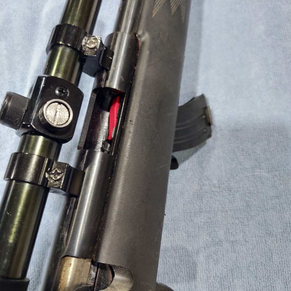 SAVAGE MODEL MARK II BOLT ACTION RIFLE  .22LR CAL. 20"BBL WITH SCOPE-img-12