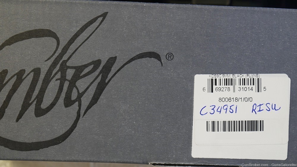 Kimber KDS9c Rail Black 9mm NIB-img-7
