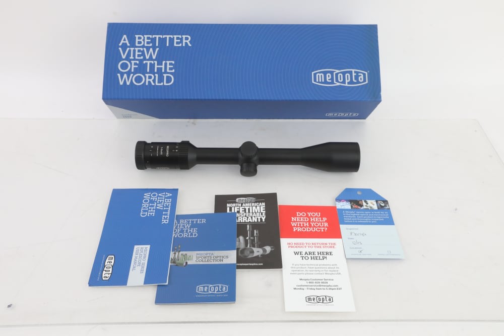 Meopta MeoPro 3 3-9x40 Scope German #4 Reticle Zeiss Covers LIKE NEW IN BOX-img-0