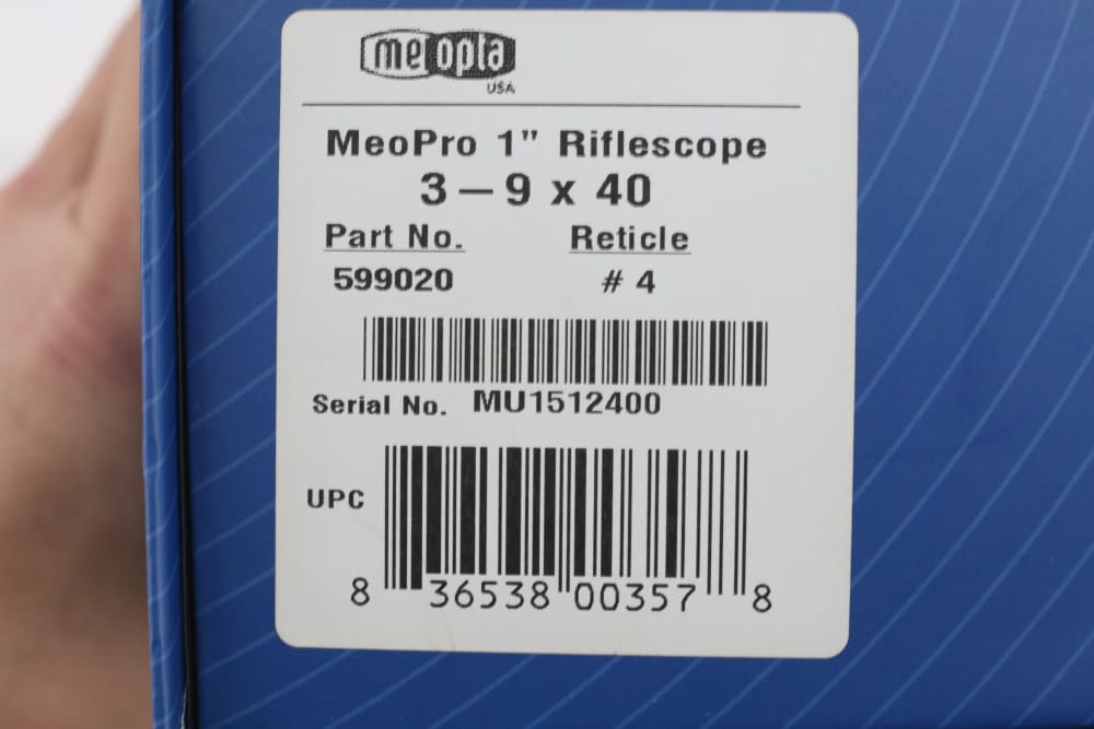 Meopta MeoPro 3 3-9x40 Scope German #4 Reticle Zeiss Covers LIKE NEW IN BOX-img-25