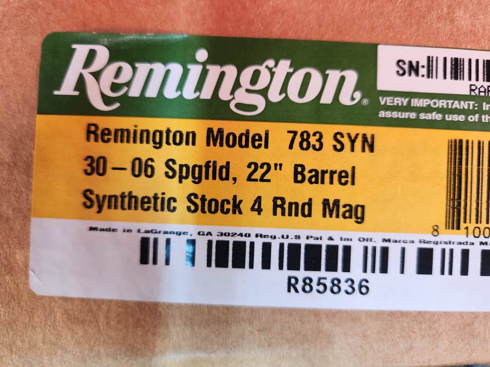 REMINGTON 783 30-06SPR R85836 NEW, OLD STOCK! PENNY AUCTION!-img-15