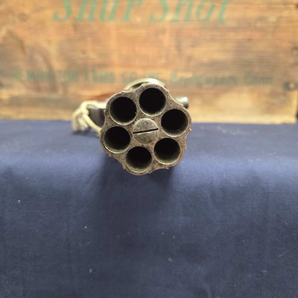 Antique English Bar-Hammer Pepperbox by J. Blissett w/ Original Box & Accs.-img-15
