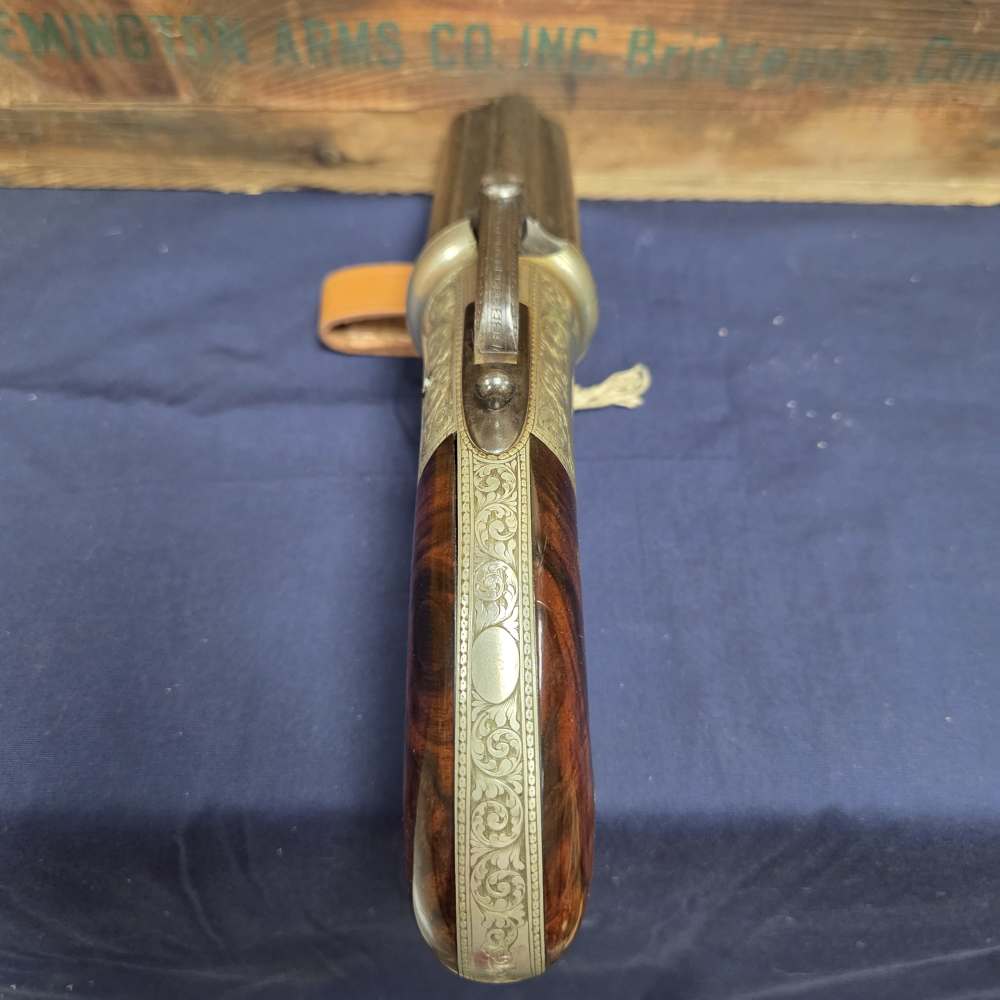 Antique English Bar-Hammer Pepperbox by J. Blissett w/ Original Box & Accs.-img-14