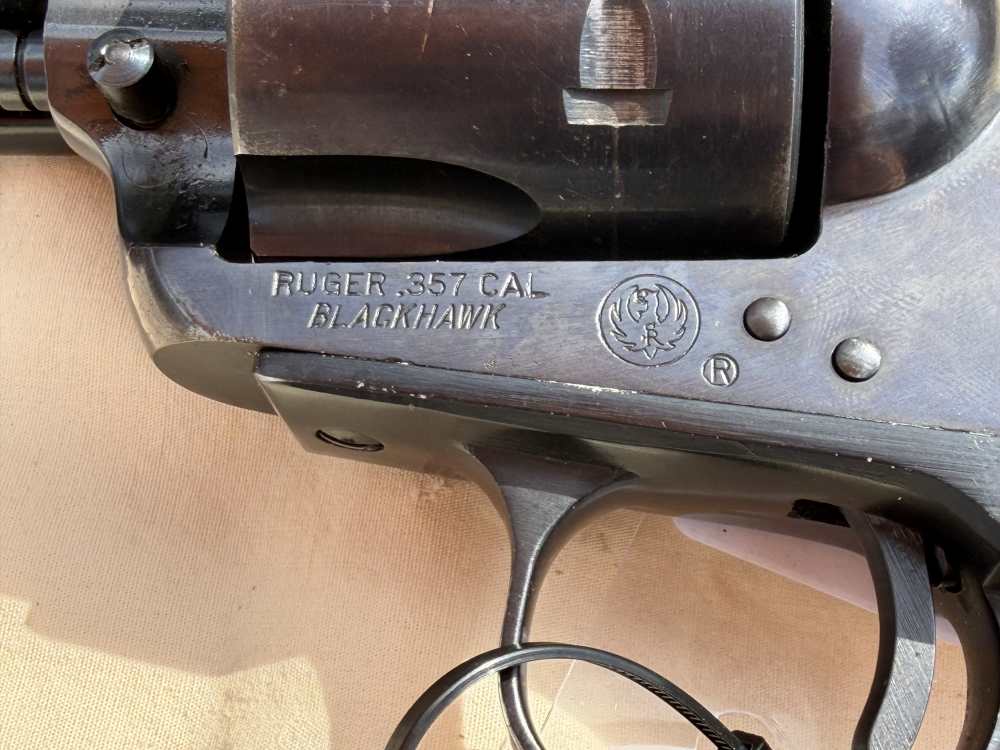 Ruger Blackhawk 357 Magnum Blued Good Condition-img-8