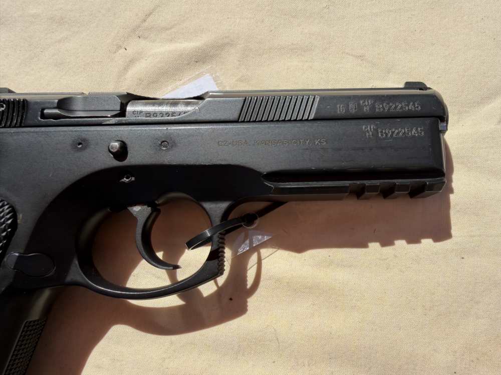 CZ 75 SP-01 Tactical 9mm Semi Auto Handgun Like New 3 Magazines-img-5