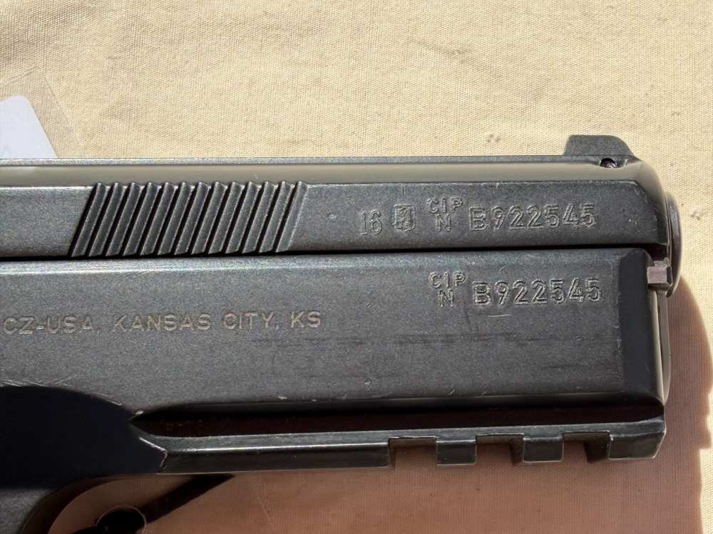 CZ 75 SP-01 Tactical 9mm Semi Auto Handgun Like New 3 Magazines-img-6