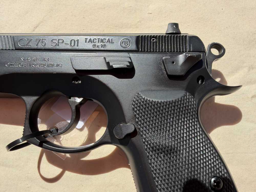 CZ 75 SP-01 Tactical 9mm Semi Auto Handgun Like New 3 Magazines-img-3