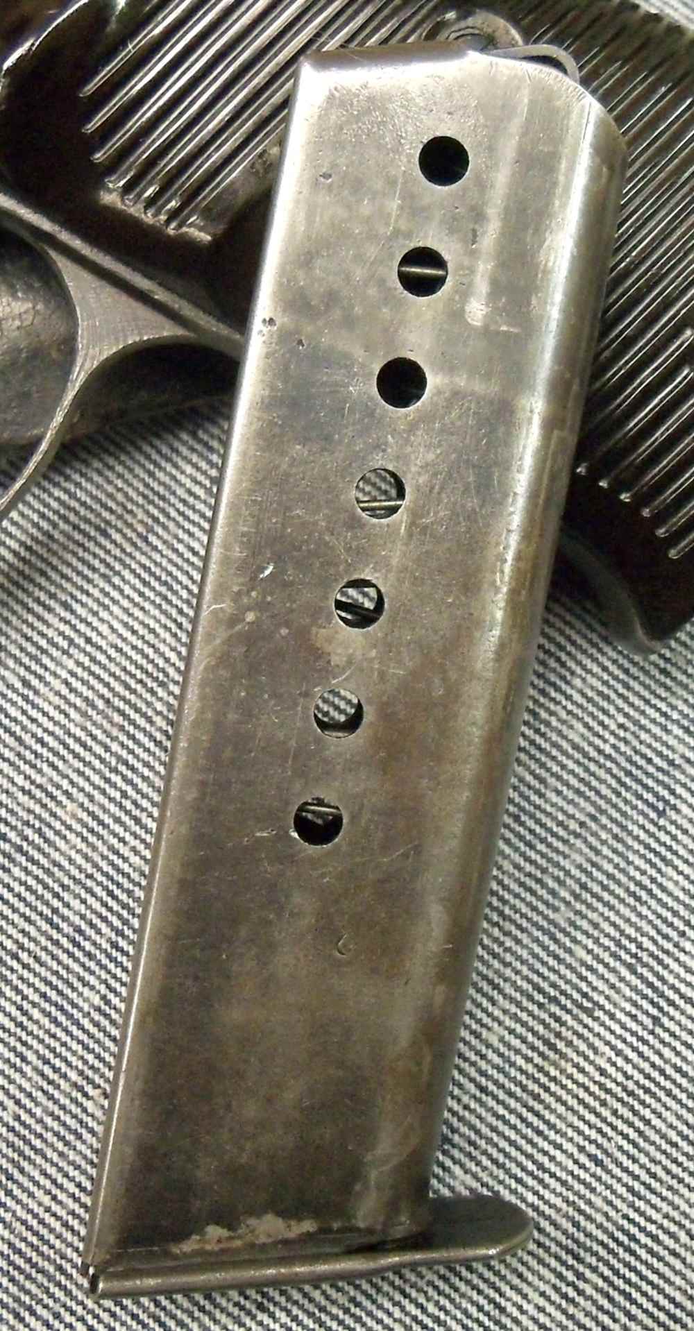 WWII GERMAN P38 CYQ MATCH good. BORE SPREEWERKE  PEEBLE GRAIN CXB HOLSTER  -img-18