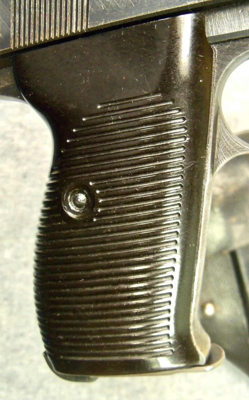 WWII GERMAN P38 CYQ MATCH good. BORE SPREEWERKE  PEEBLE GRAIN CXB HOLSTER  -img-10
