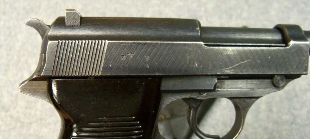WWII GERMAN P38 CYQ MATCH good. BORE SPREEWERKE  PEEBLE GRAIN CXB HOLSTER  -img-1