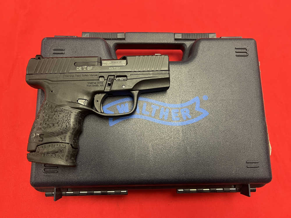 Walther PPS M2 9mm OEM case/papers 4 mags 3 1/8" striker fired 3-dot sights-img-2