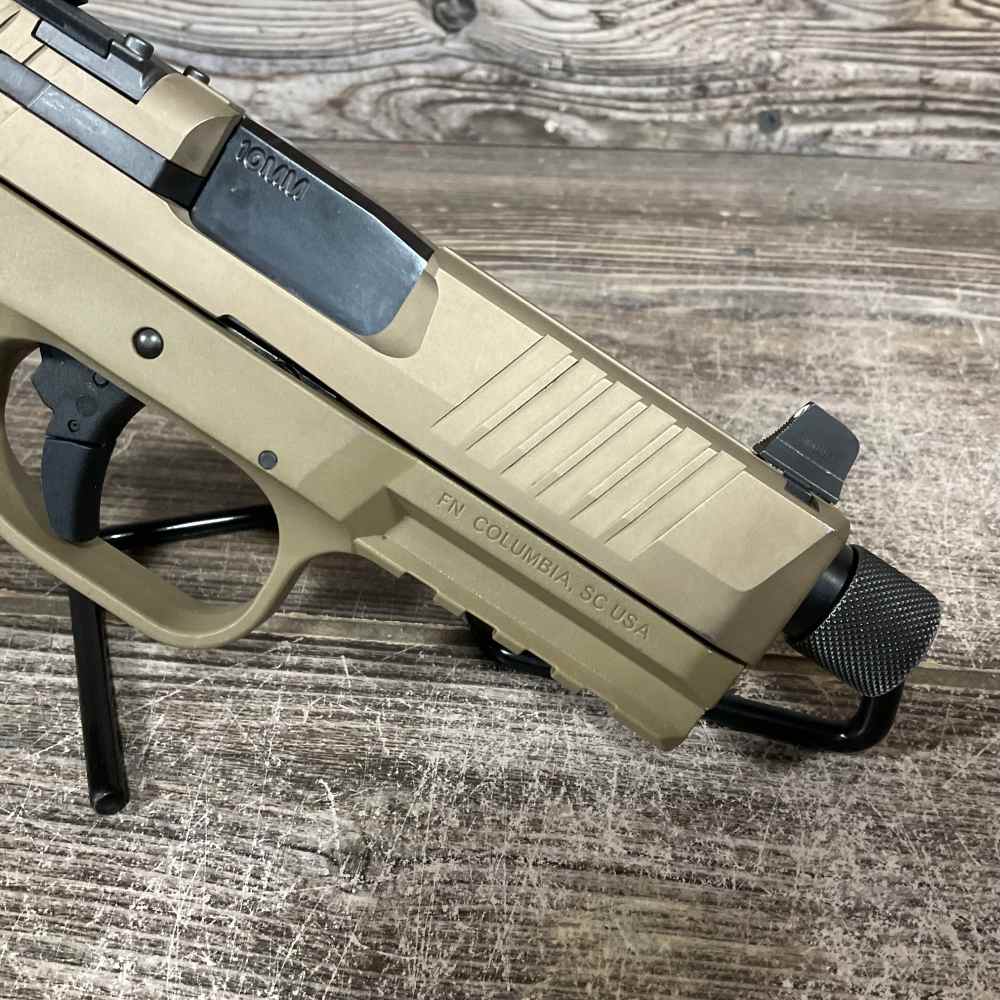 FN 510 Tactical FDE 10mm 4.7” Threaded FDE Pistol Optic Ready!-img-1