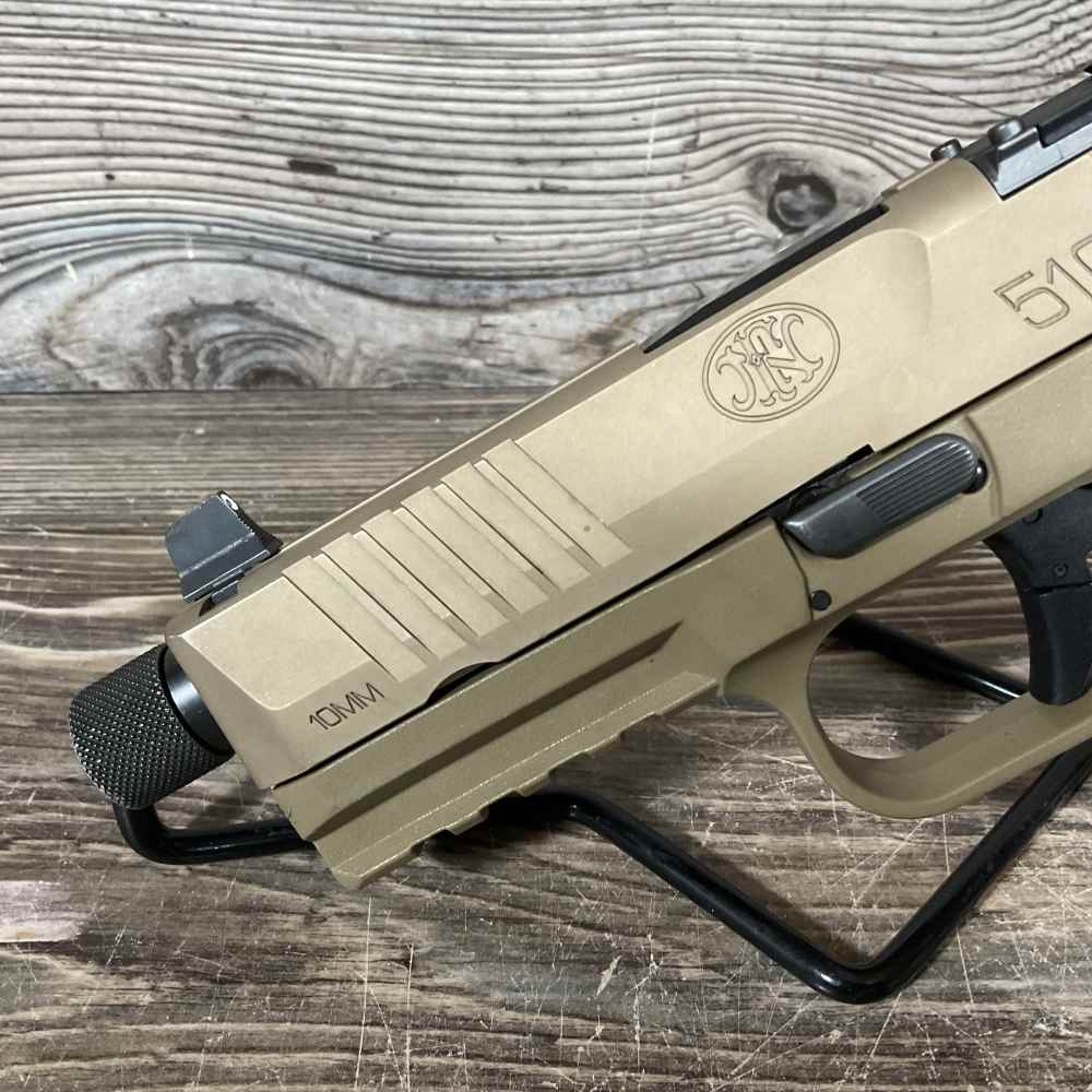 FN 510 Tactical FDE 10mm 4.7” Threaded FDE Pistol Optic Ready!-img-16