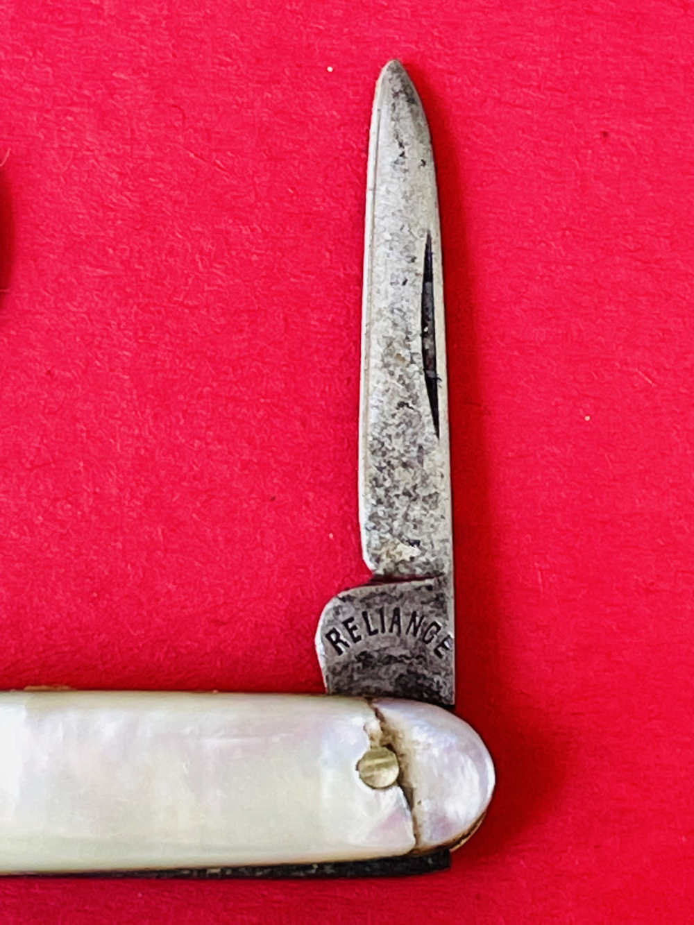 Lot of 4 Pocket Knives Top 2 with Mother of Pearl Scales -img-5