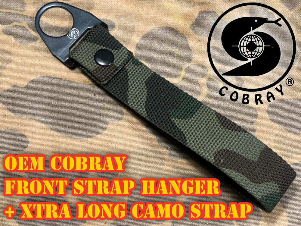OEM COBRAY Front Strap Hanger MAC-10 M11/9 M12 + XTRA long Camo Strap RPB -img-0