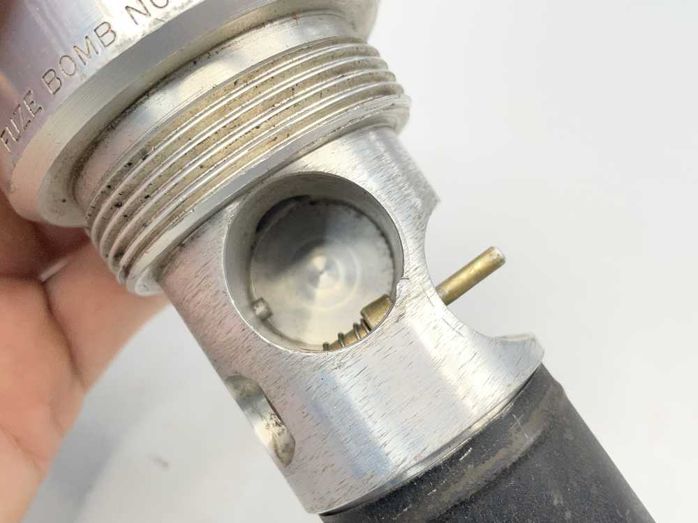 Inert US Military M409E2 nose fuze 69 dated timed Vietnam era ordnance-img-8