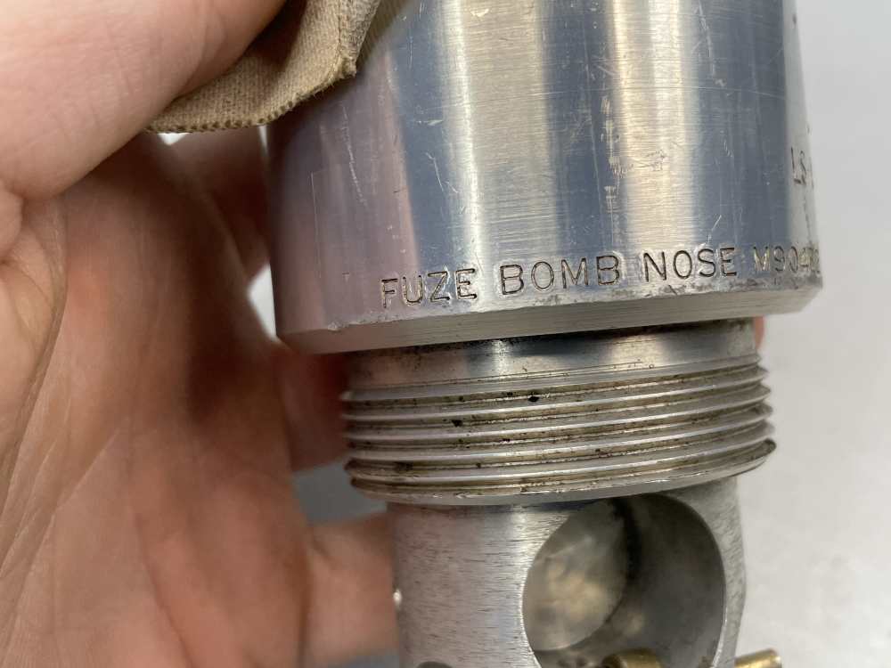 Inert US Military M409E2 nose fuze 69 dated timed Vietnam era ordnance-img-6