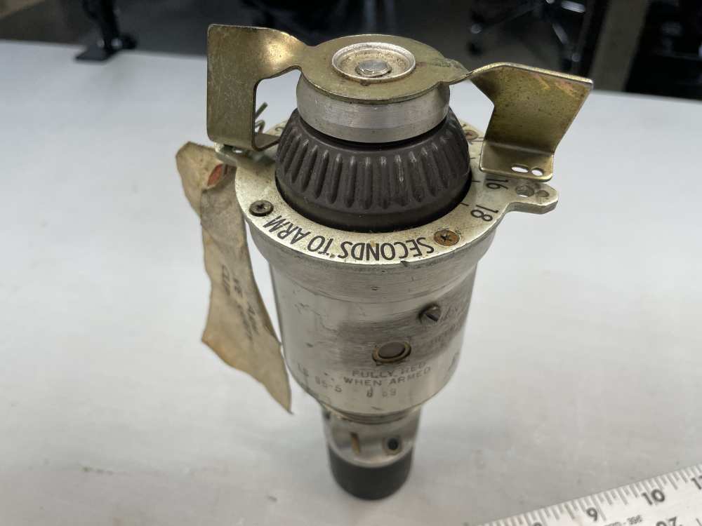 Inert US Military M409E2 nose fuze 69 dated timed Vietnam era ordnance-img-0