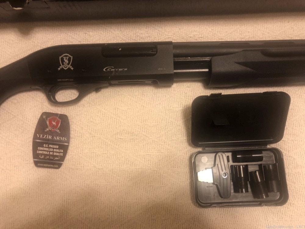 VEZIR CARRERA VPA-S - 20 Gauge 28" Barrel Pump Shotgun + All 5 Chokes-img-2