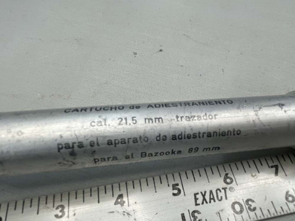 Spanish 89mm Bazooka training round 21.5mm live M1 M20 Anti Tank-img-2