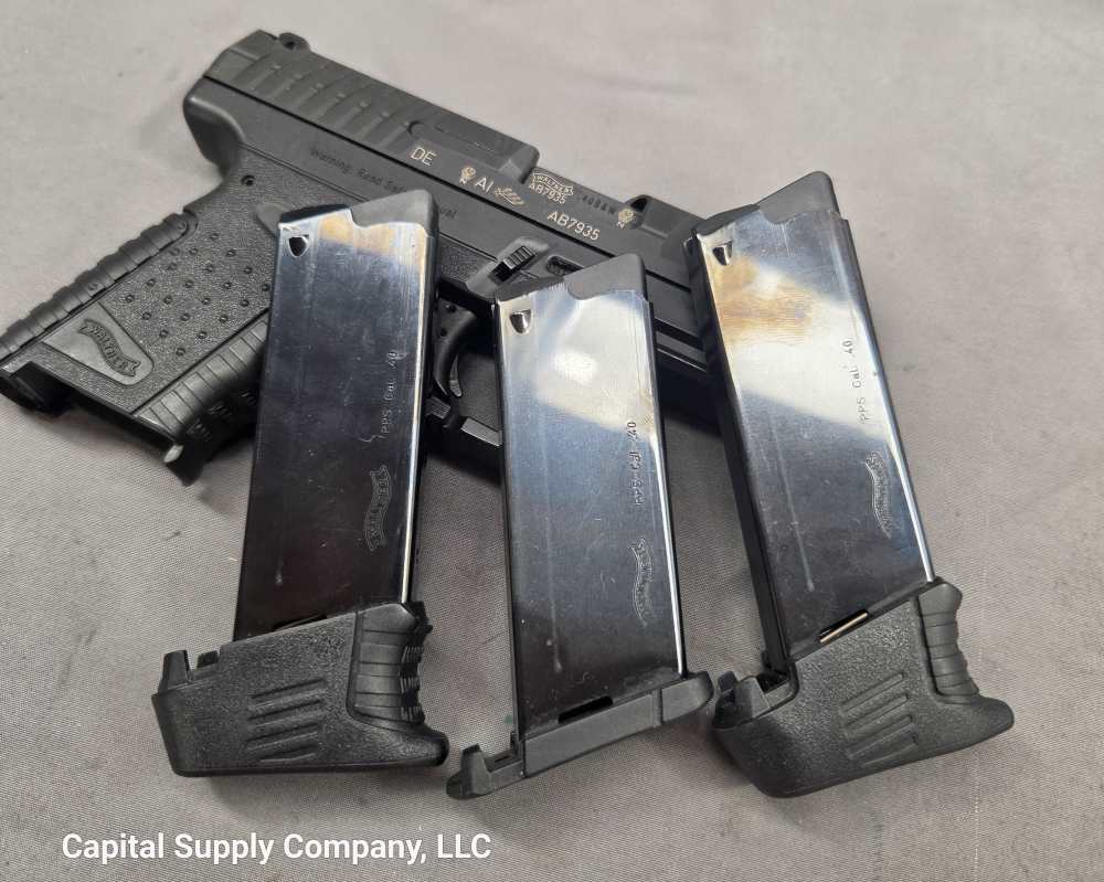 Walther PPS M1 pistol .40 S&W with box, 3 mags-img-16