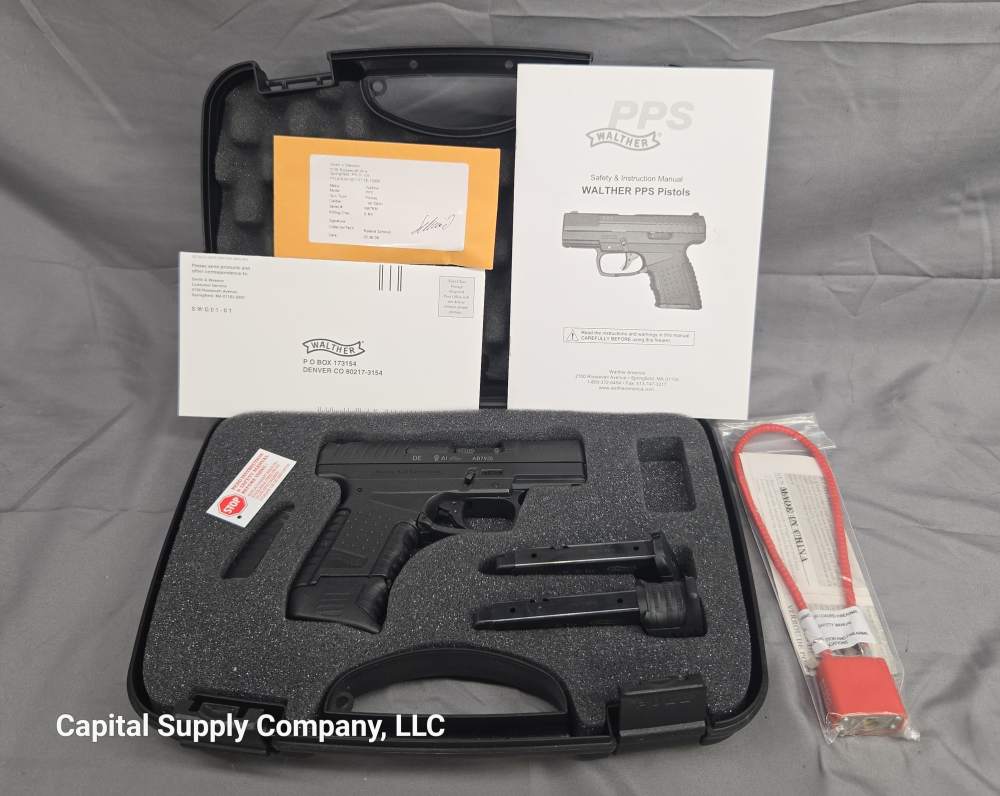 Walther PPS M1 pistol .40 S&W with box, 3 mags-img-23