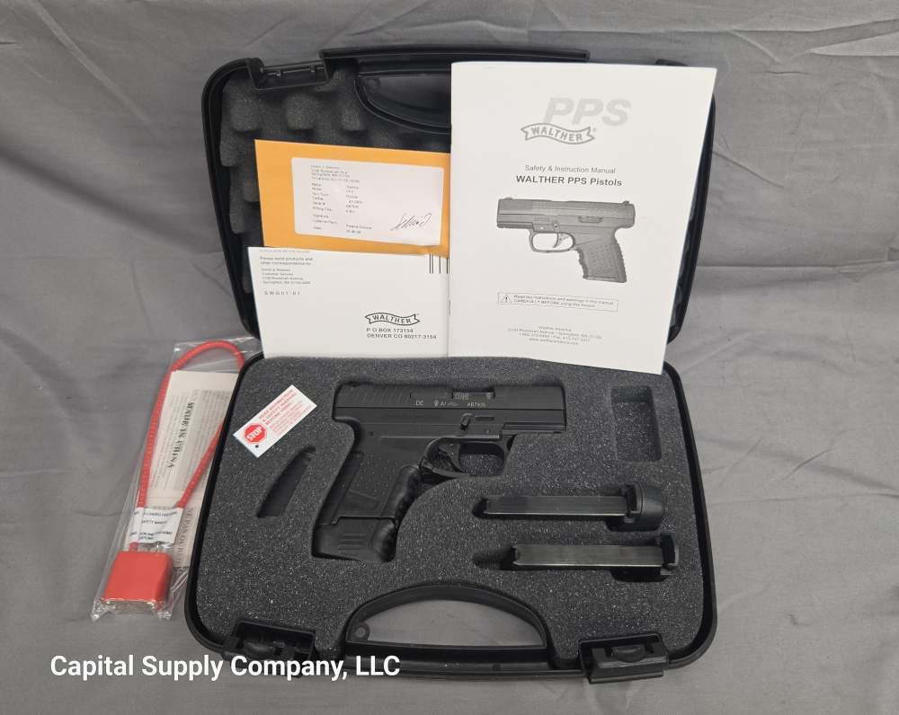 Walther PPS M1 pistol .40 S&W with box, 3 mags-img-2