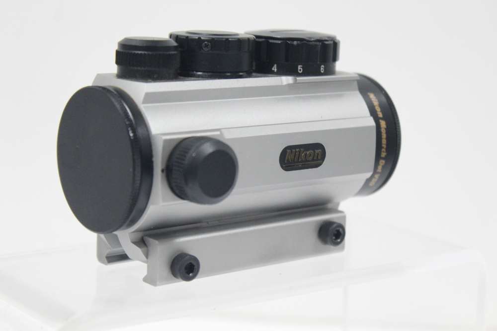 NIKON MONARCH VSD 1X30 RED DOT SIGHT SILVER VARIABLE 1 4 6 8 10 MOA BOX-img-0