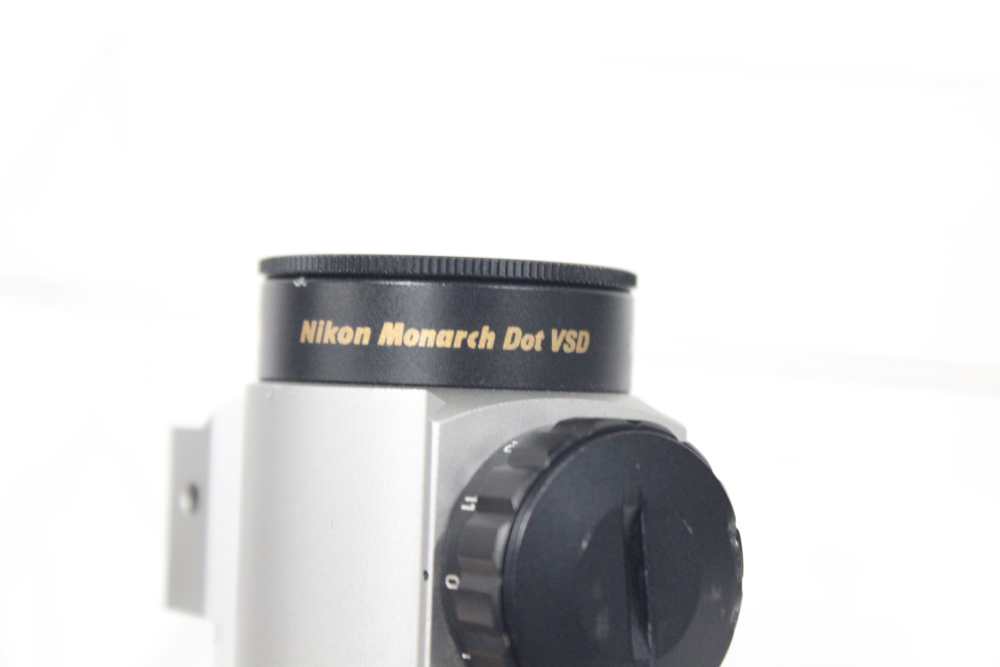 NIKON MONARCH VSD 1X30 RED DOT SIGHT SILVER VARIABLE 1 4 6 8 10 MOA BOX-img-5