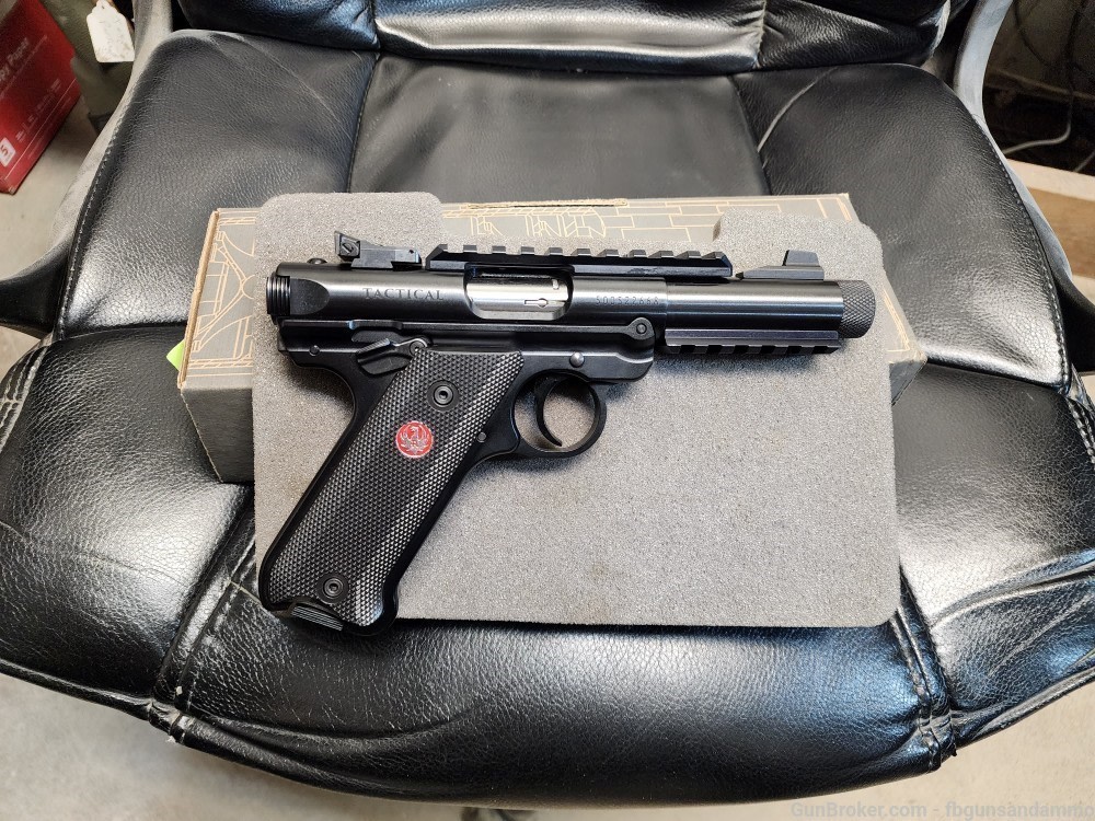 NEW! RUGER MKIV TACTICAL .22 4.4" BULL BARREL MARK IV THREADED NIB LR-img-3