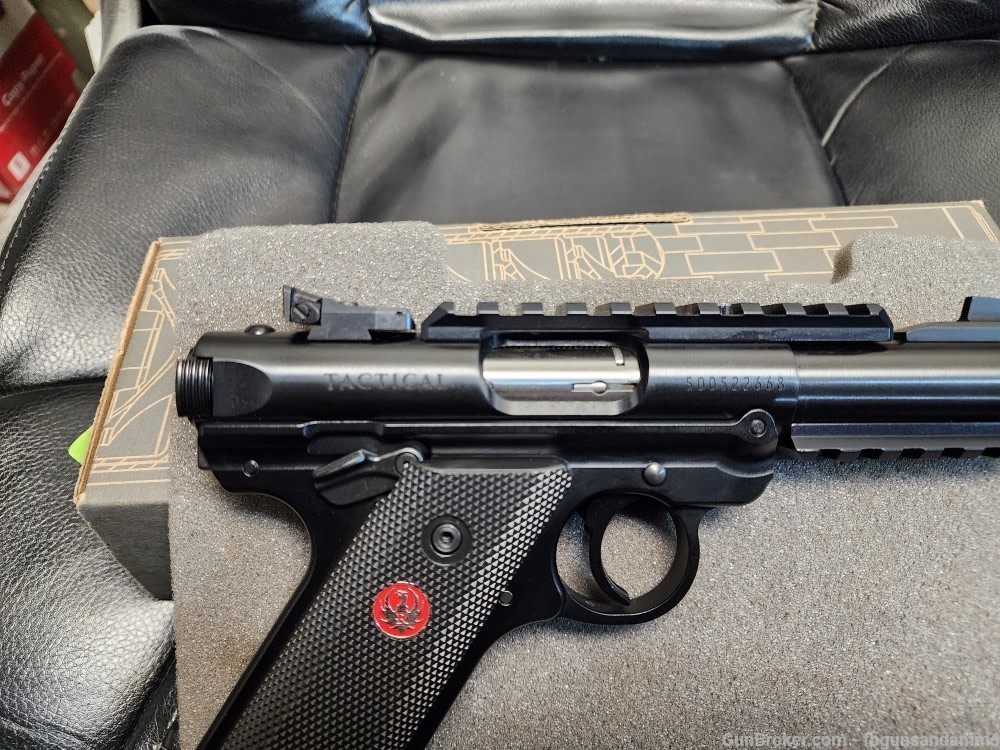 NEW! RUGER MKIV TACTICAL .22 4.4" BULL BARREL MARK IV THREADED NIB LR-img-6