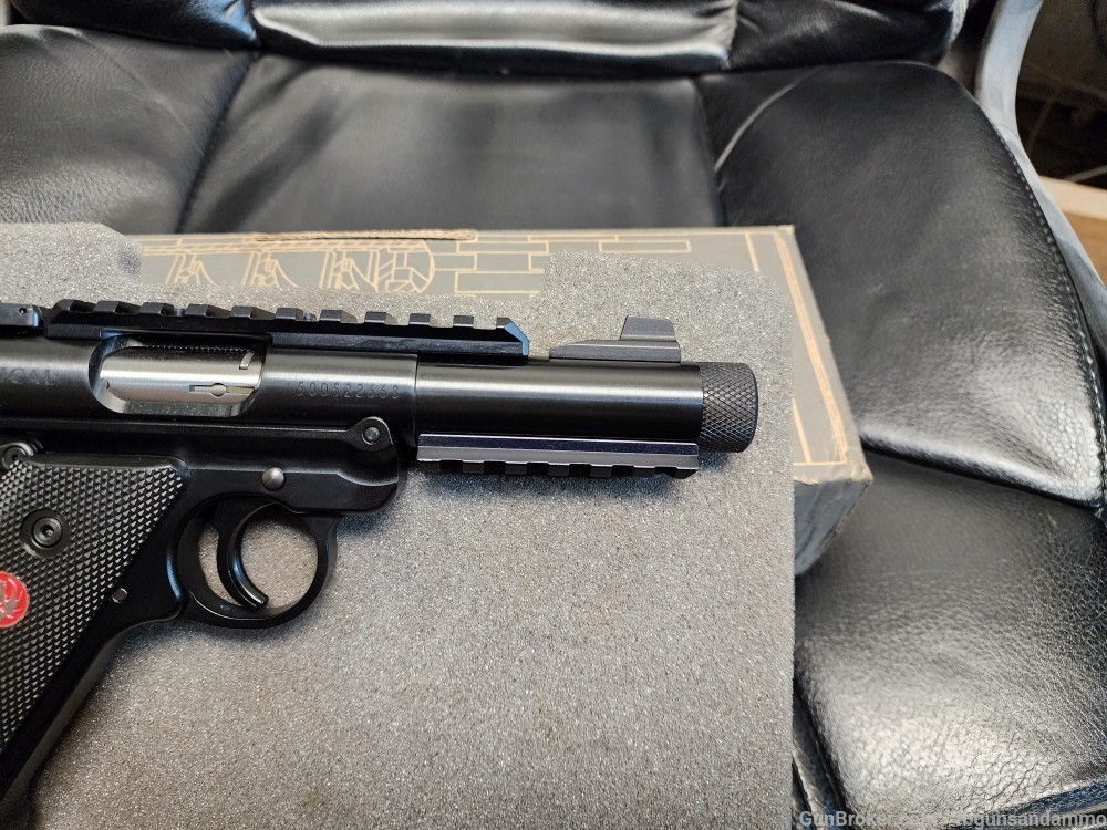 NEW! RUGER MKIV TACTICAL .22 4.4" BULL BARREL MARK IV THREADED NIB LR-img-7