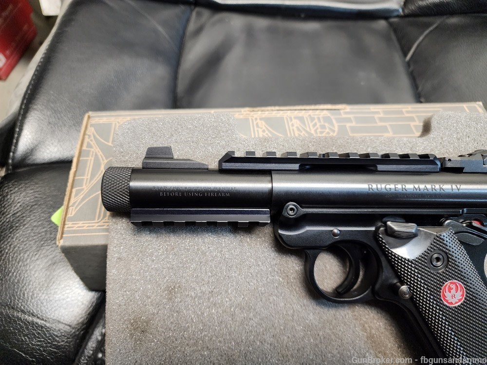 NEW! RUGER MKIV TACTICAL .22 4.4" BULL BARREL MARK IV THREADED NIB LR-img-12