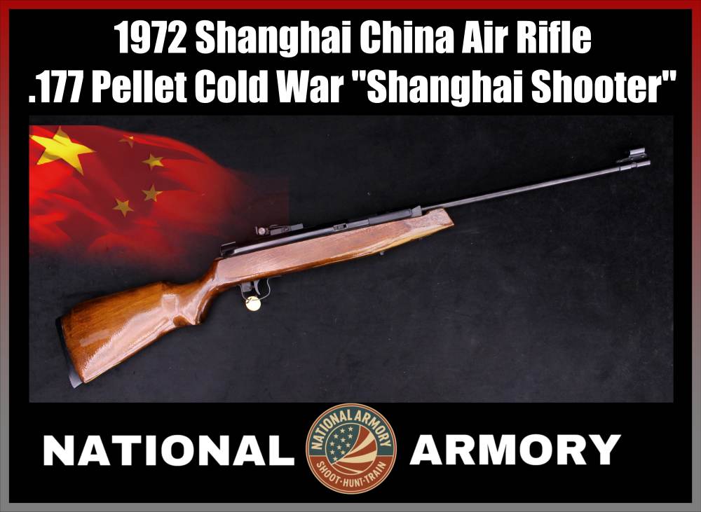1972 Shanghai China .177 Pellet Air Rifle *Rare Cold War Target Air Gun*-img-0