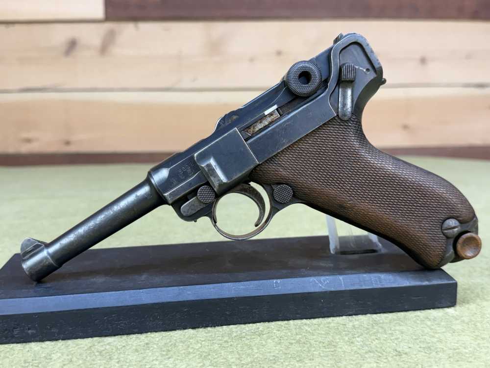 1st Year Matching German P08 Luger 1909 9mm pre WW1 MG Unit Marked Gew DWM-img-0