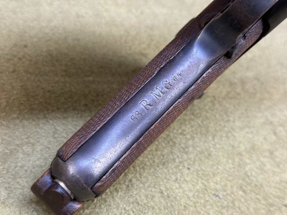 1st Year Matching German P08 Luger 1909 9mm pre WW1 MG Unit Marked Gew DWM-img-1
