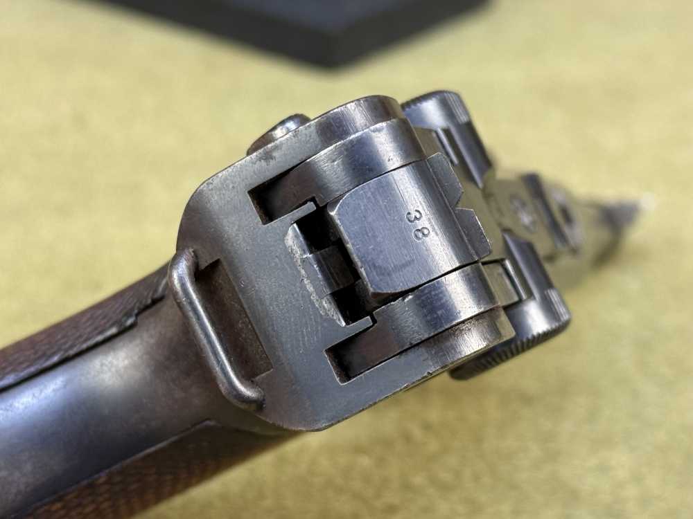 1st Year Matching German P08 Luger 1909 9mm pre WW1 MG Unit Marked Gew DWM-img-16