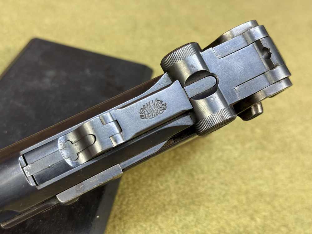 1st Year Matching German P08 Luger 1909 9mm pre WW1 MG Unit Marked Gew DWM-img-10